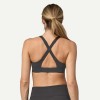 women's medium support back cross sports bra with removable paddings