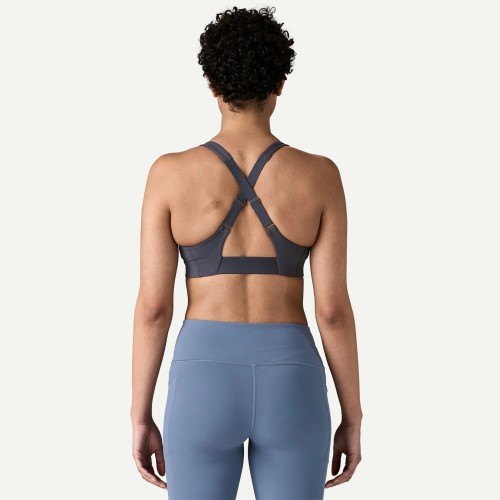 women's medium support back cross sports bra with removable paddings