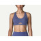 Women's key hole light support sports bra with adjustable straps