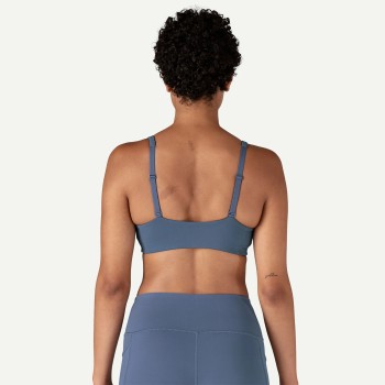 Women's key hole light support sports bra with adjustable straps