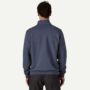 Men's stand collar cotton sweatshirts quarter zip regular fit pullovers