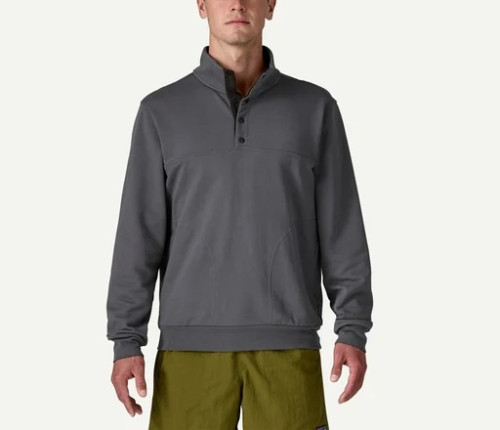 Men's stand collar cotton sweatshirts quarter zip regular fit pullovers