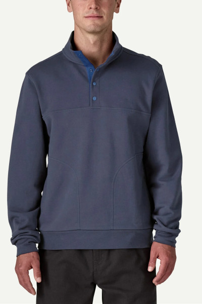 Men's stand collar cotton sweatshirts quarter zip regular fit pullovers