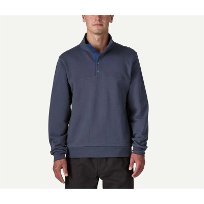 Men's stand collar cotton sweatshirts quarter zip regular fit pullovers