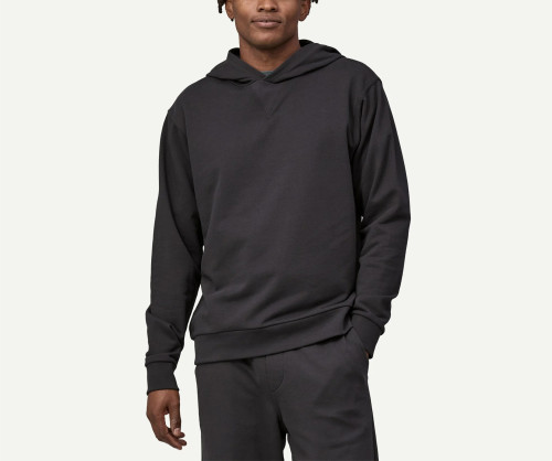 Long sleeve basic cotton hoodies for men oversized french terry hooded pullover