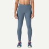 Women's form fitting 7/8 length fitness tights with side pockets