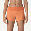 Women's mid rise light weight running shorts with back pockets