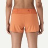 Women's mid rise light weight running shorts with back pockets