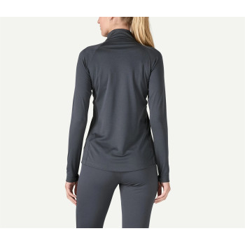 Women's Mid weight Long sleeve slim fit half zipper training t shirts