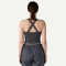 Women's back cross reversible tank high neck full coverage sleeveless crop top