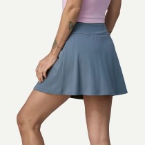 Women's basic style double layer flowy skirts with side pockets light weight moisture wicking active skirts