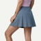 Women's basic style double layer flowy skirts with side pockets light weight moisture wicking active skirts