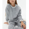 Girls crew neck piped sweatshirts oversized long sleeve pullovers