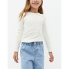 Girls long sleeve basic tee crew neck ribbed t shirts