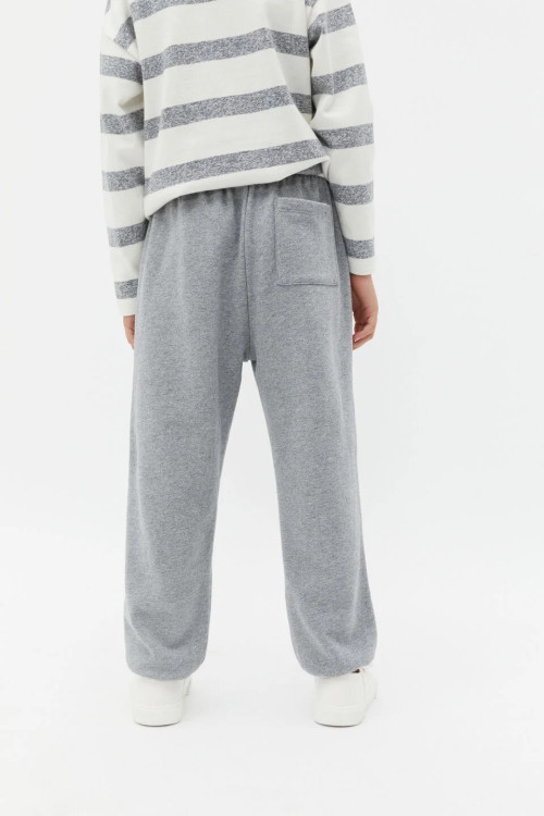 Girls piped sweatpants with pockets relaxed fit cotton fleece running joggers