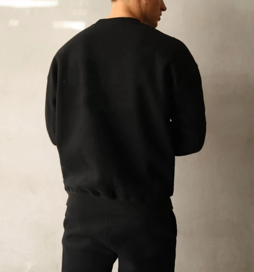 Men's crew neck oversized sweatshirts drop shoulder cotton jumpers