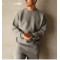 Men's crew neck oversized sweatshirts drop shoulder cotton jumpers