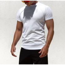 Men's light weight short sleeve slim fit t shirts breathable gym tees