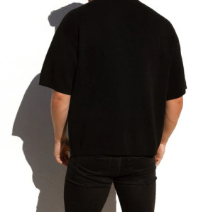 Men's 100%cotton oversized t shirts crew neck short sleeve tees