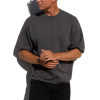 Men's 100%cotton oversized t shirts crew neck short sleeve tees