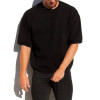 Men's 100%cotton oversized t shirts crew neck short sleeve tees