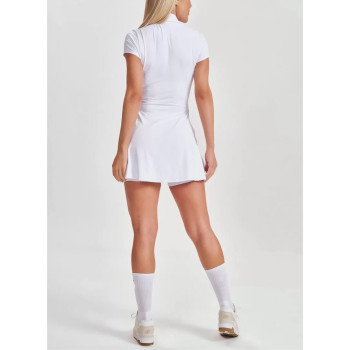 Women's new arrival polo neck sports dress with built in shorts short sleeve golf clothing