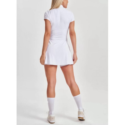 Women's new arrival polo neck sports dress with built in shorts short sleeve golf clothing