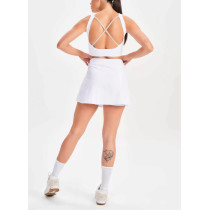 Women's high waist A line tennis skirts with built in shorts