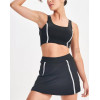 Women's high waist A line tennis skirts with built in shorts