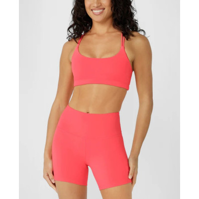 Women's lightweight padded strappy back sports bra