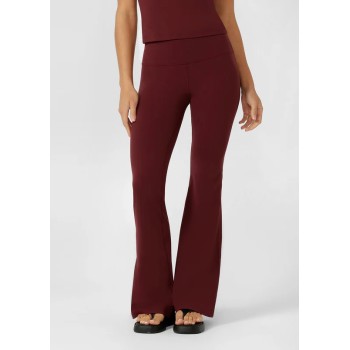 High waist athleisure style flared leggings butt lifting flattering yoga pants