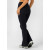 High waist athleisure style flared sports leggings butt lifting flattering yoga pants for women
