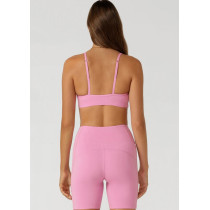 Women's scoop neck high impact sports bra with adjustable straps