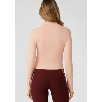 Women's light weight slim fit crop jackets with thumbholes full zipper yoga jackets