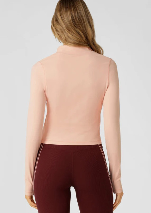 Women's light weight slim fit crop jackets with thumbholes full zipper yoga jackets