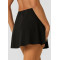 Women's lightweight flowy active skorts versatile athleisure skirts with built in shorts