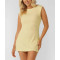 New arrival sleeveless cotton rib mini dress flattering loungewear
