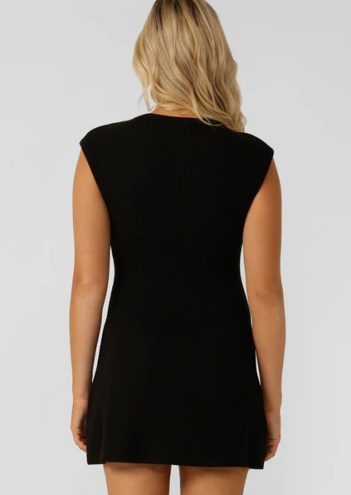 New arrival sleeveless cotton rib mini dress flattering loungewear