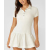 Women's one piece polo neck golf dress slim fit lightweight tennis clothing