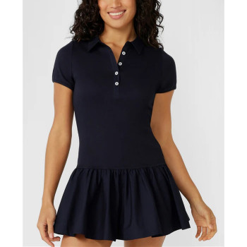 Women's one piece polo neck golf dress slim fit lightweight tennis clothing