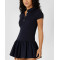 Women's one piece polo neck golf dress slim fit lightweight tennis clothing