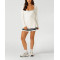 Women's long sleeve scoop neck dress with built in shorts light weight tennis clothing