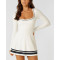 Women's long sleeve scoop neck dress with built in shorts light weight tennis clothing