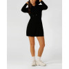 Women's athleisure style long sleeve hooded mini dress high quality cotton hoodies loungewear