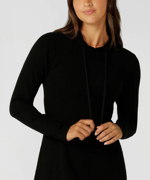 Women's athleisure style long sleeve hooded mini dress high quality cotton hoodies loungewear