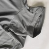 Athletic Waffle Textured Solid Blank Quick Dry Sweat Wicking Lapel Golf Tennis Sport Lightweight