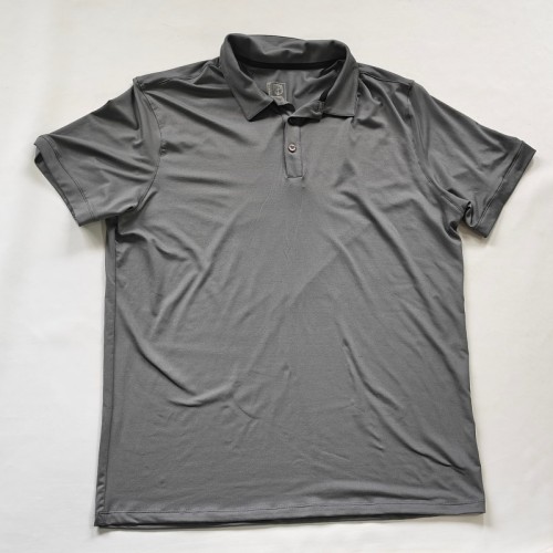 Athletic Waffle Textured Solid Blank Quick Dry Sweat Wicking Lapel Golf Tennis Sport Lightweight