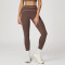 High Waist Yoga Pants Women Seamless Scrunch Booty Leggings Contrast Piping Gym Fitness Tights