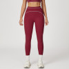 High Waist Yoga Pants Women Seamless Scrunch Booty Leggings Contrast Piping Gym Fitness Tights