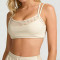 New Activewear Women 2 in 1 Plaid Patchwork Sports Bra Spaghetti Strap U Neck Yoga Bralette